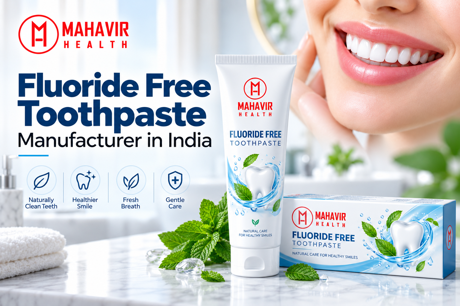 Fluoride Free Toothpaste Manufacturer in India Mahavir Health Oral Care Manufacturing Facility