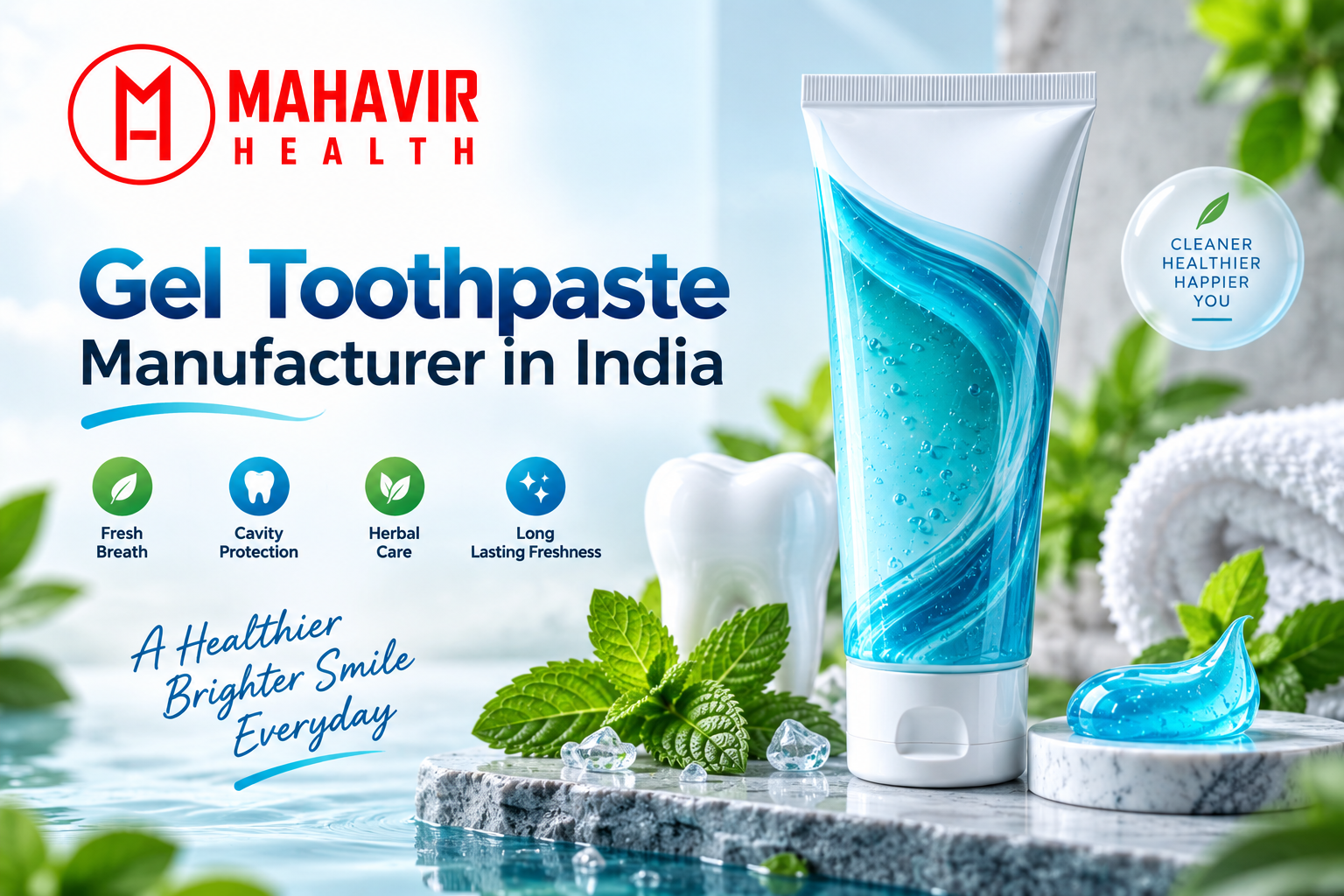 Gel Toothpaste Manufacturer in India Mahavir Health Oral Care Manufacturing Facility