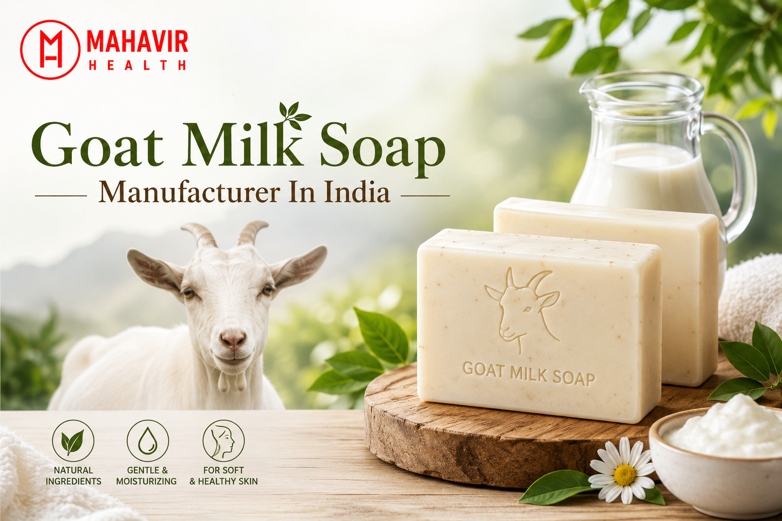 Goat Milk Soap Manufacturer in India | Mahavir Health