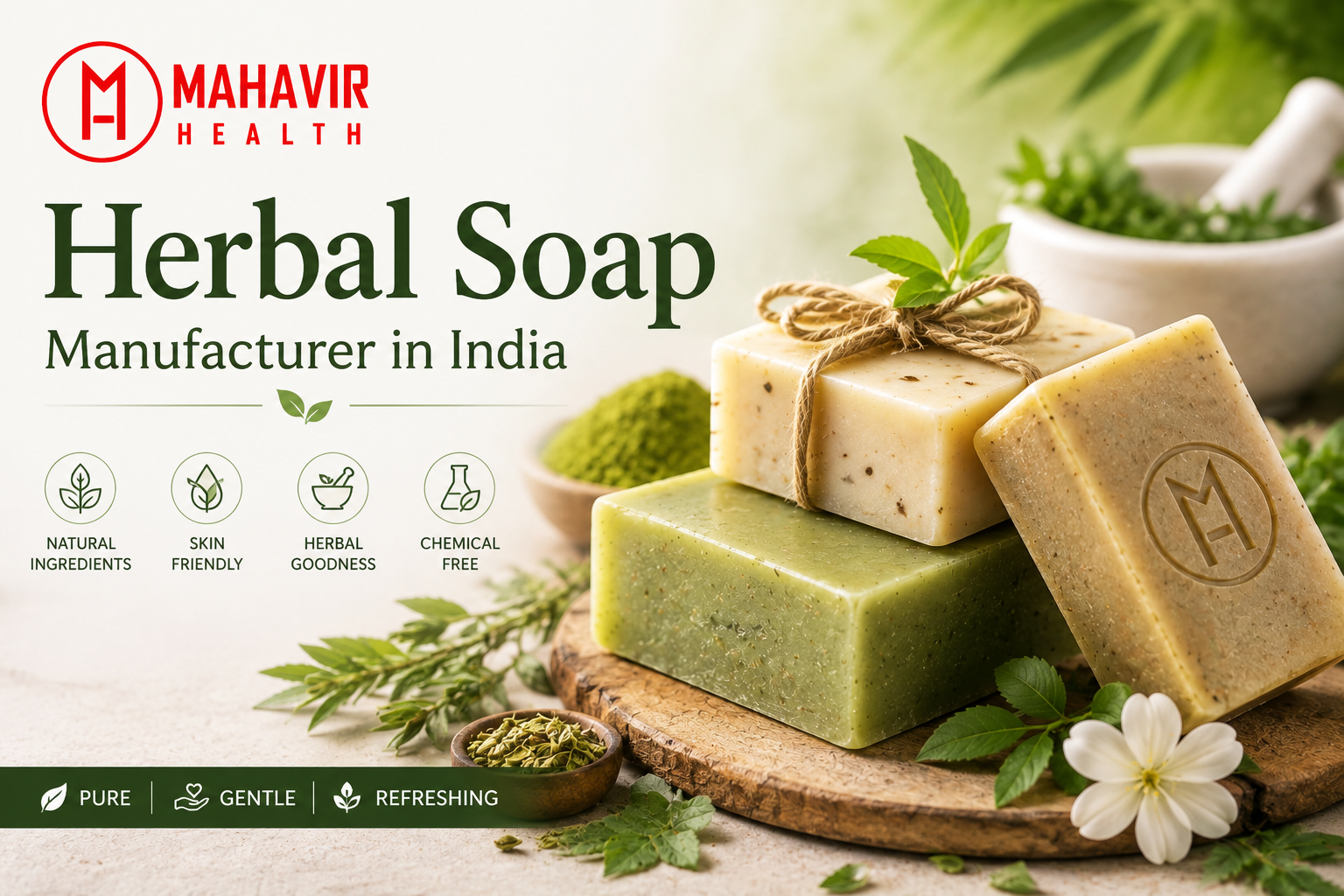 Herbal Soap Manufacturer in India Mahavir Health Natural Care Manufacturing Facility