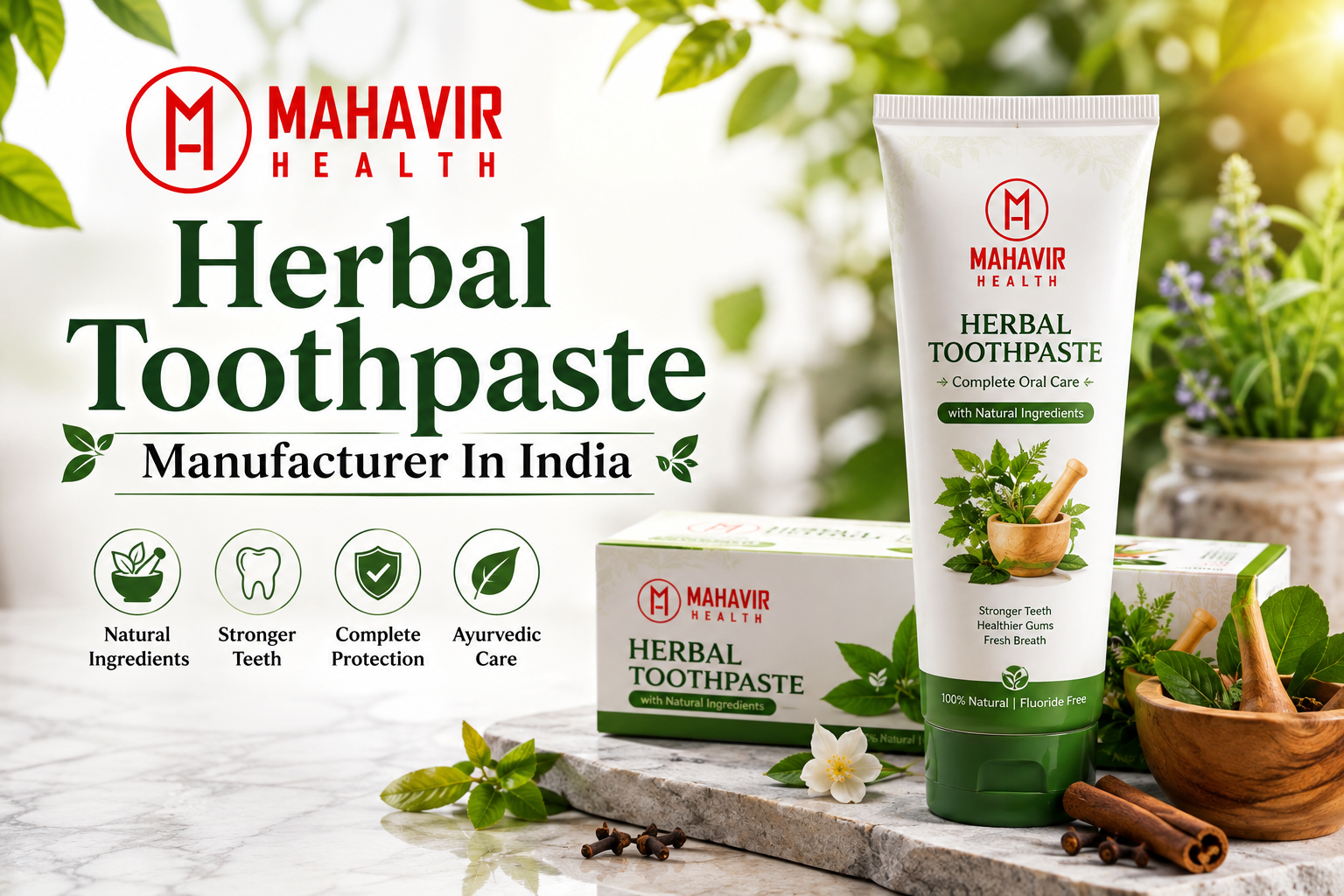 Herbal Toothpaste Manufacturer in India Mahavir Health Premium Herbal Toothpaste Manufacturing Facility