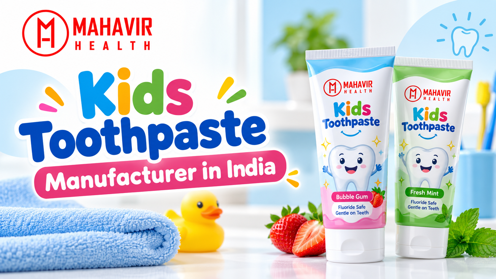 Kids Toothpaste Manufacturer in India - Mahavir Health private label toothpaste manufacturing
