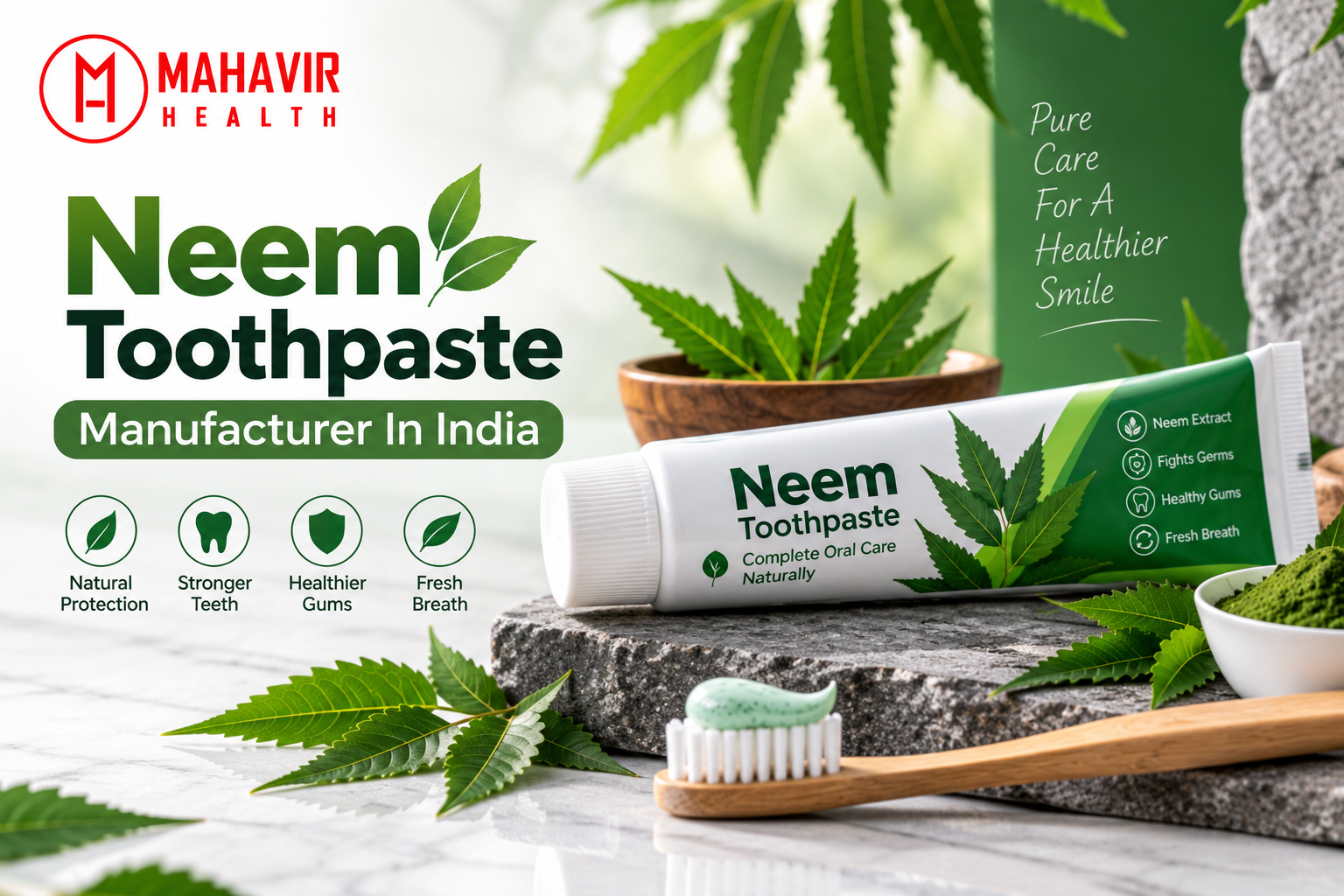 Neem Toothpaste Manufacturer in India Mahavir Health Oral Care Manufacturing Facility