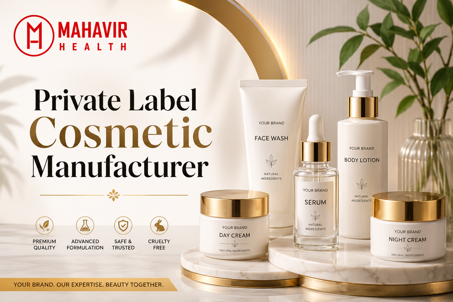 Private Label Cosmetic Manufacturer in India | Mahavir Health