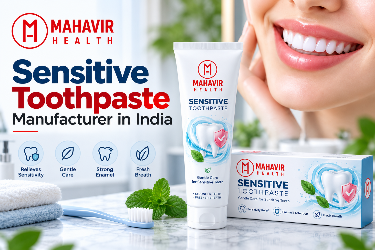Sensitive Toothpaste Manufacturer in India - Mahavir Health