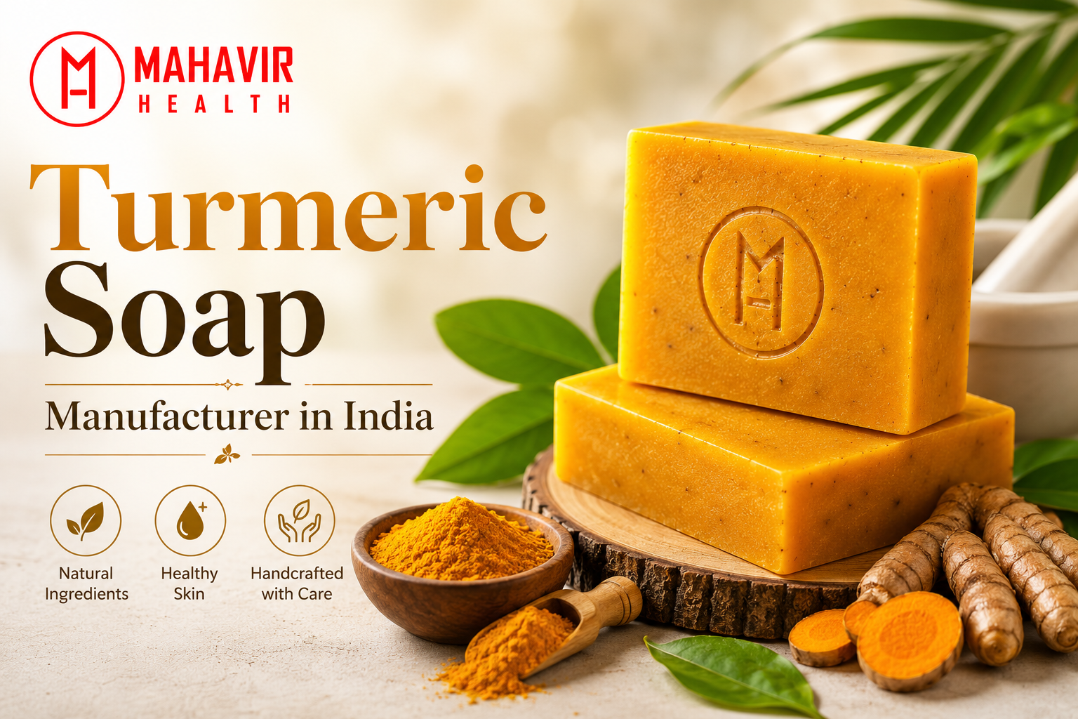 Turmeric Soap Manufacturer in India | Mahavir Health