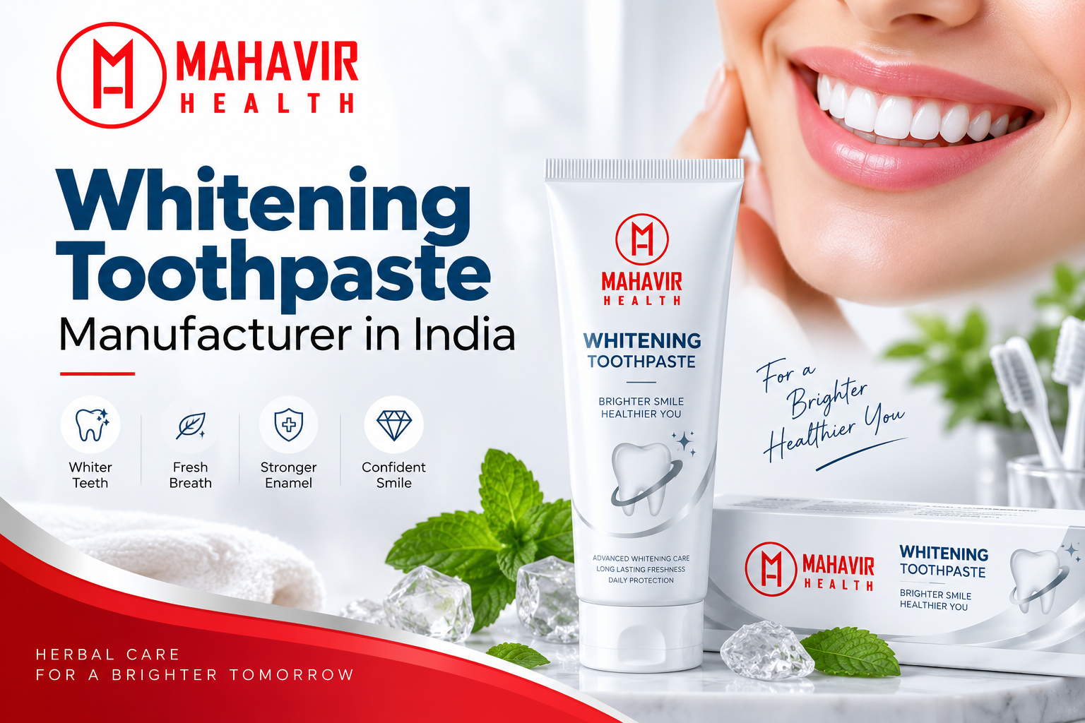 Whitening Toothpaste Manufacturer in India Mahavir Health Oral Care Manufacturing Facility